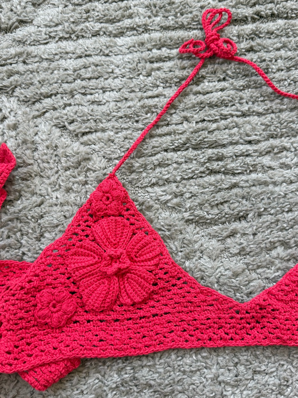 Else Red High-Waist Crochet Shorts - Women's Summer Knit — image 6 of 7